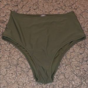 High waisted bathing suit bottoms